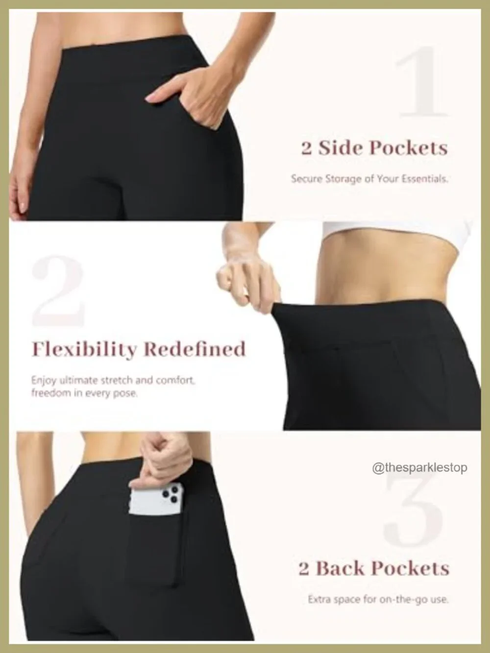 Wide Leg Yoga Pants with Pockets, High Waist, Stretch Nylon Blend, Extra Long